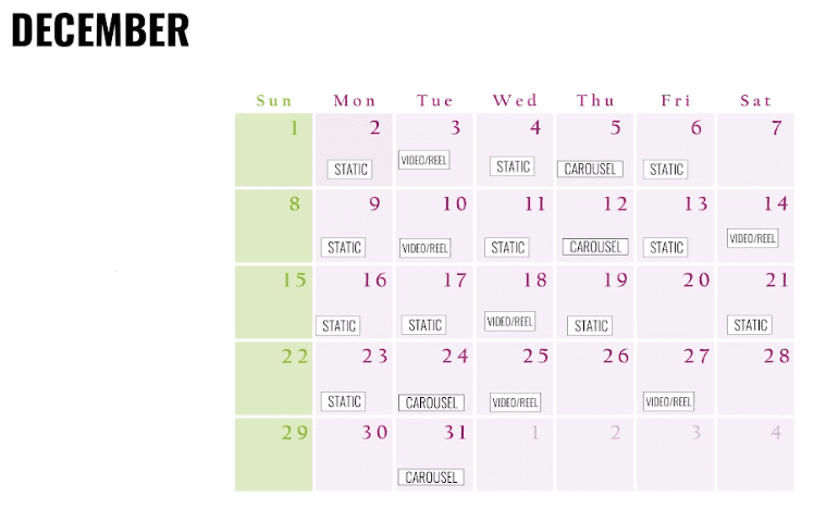 Social Media Calendar