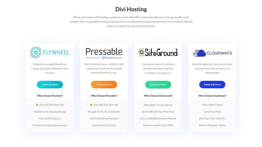 Divi Hosting